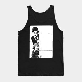 Charlie Chaplin And The Kid Tank Top